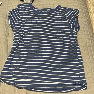 old navy blue striped shirt